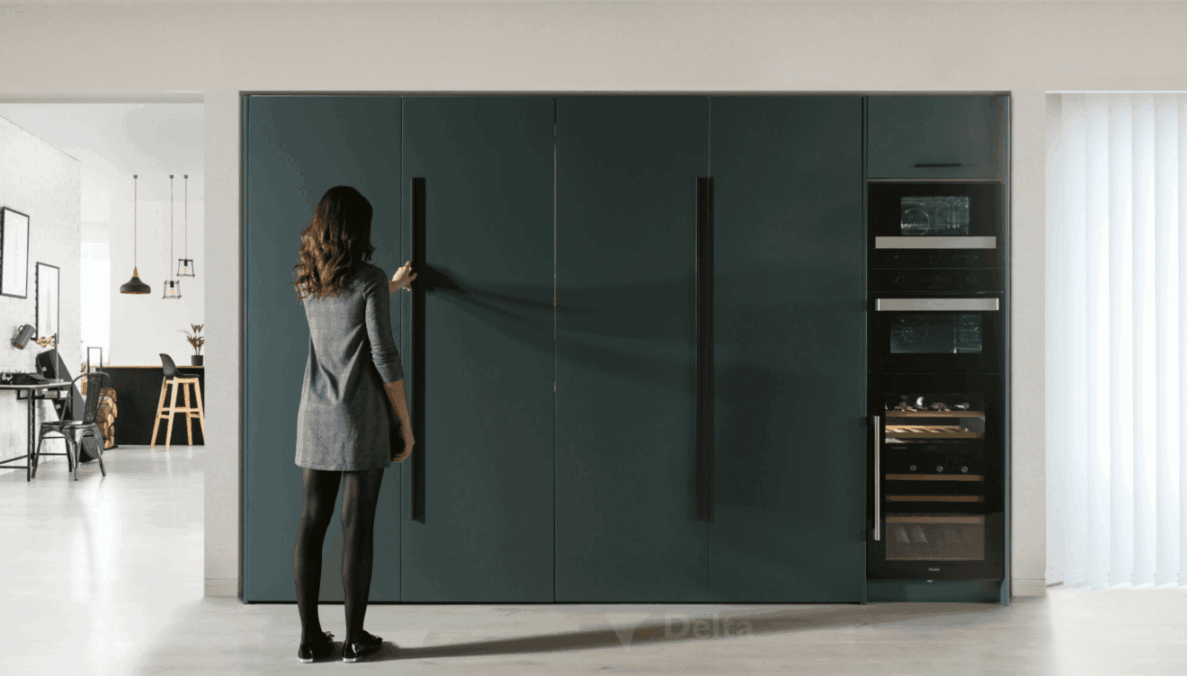 Cocina escondida para espacios minimalistas - Nativa Cocinas