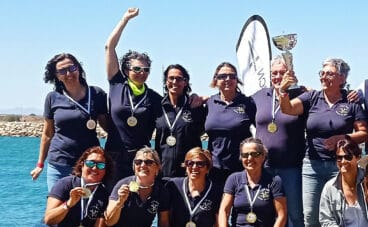 equipo de veteranas del club de rem marina denia