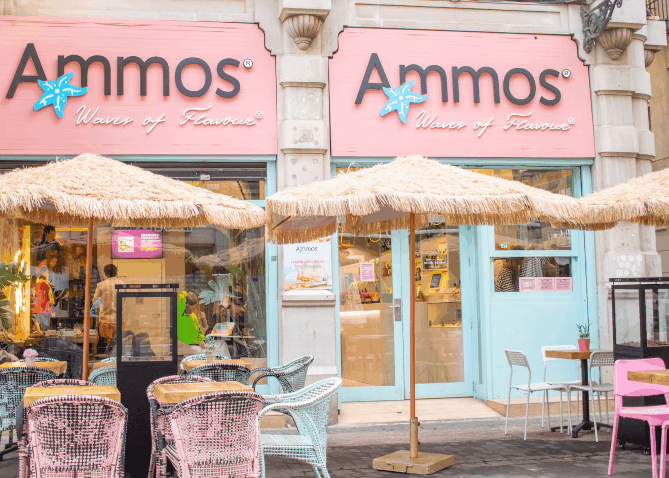 Fachada de Ammos en Valencia