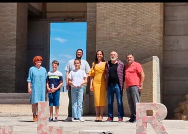 Falla Saladar en el Teatro Romano de Sagunto en la entrega del Premio Mestre Ortifus