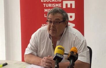 Paco Roselló durante la presentación del programa económico del PSPV Dénia