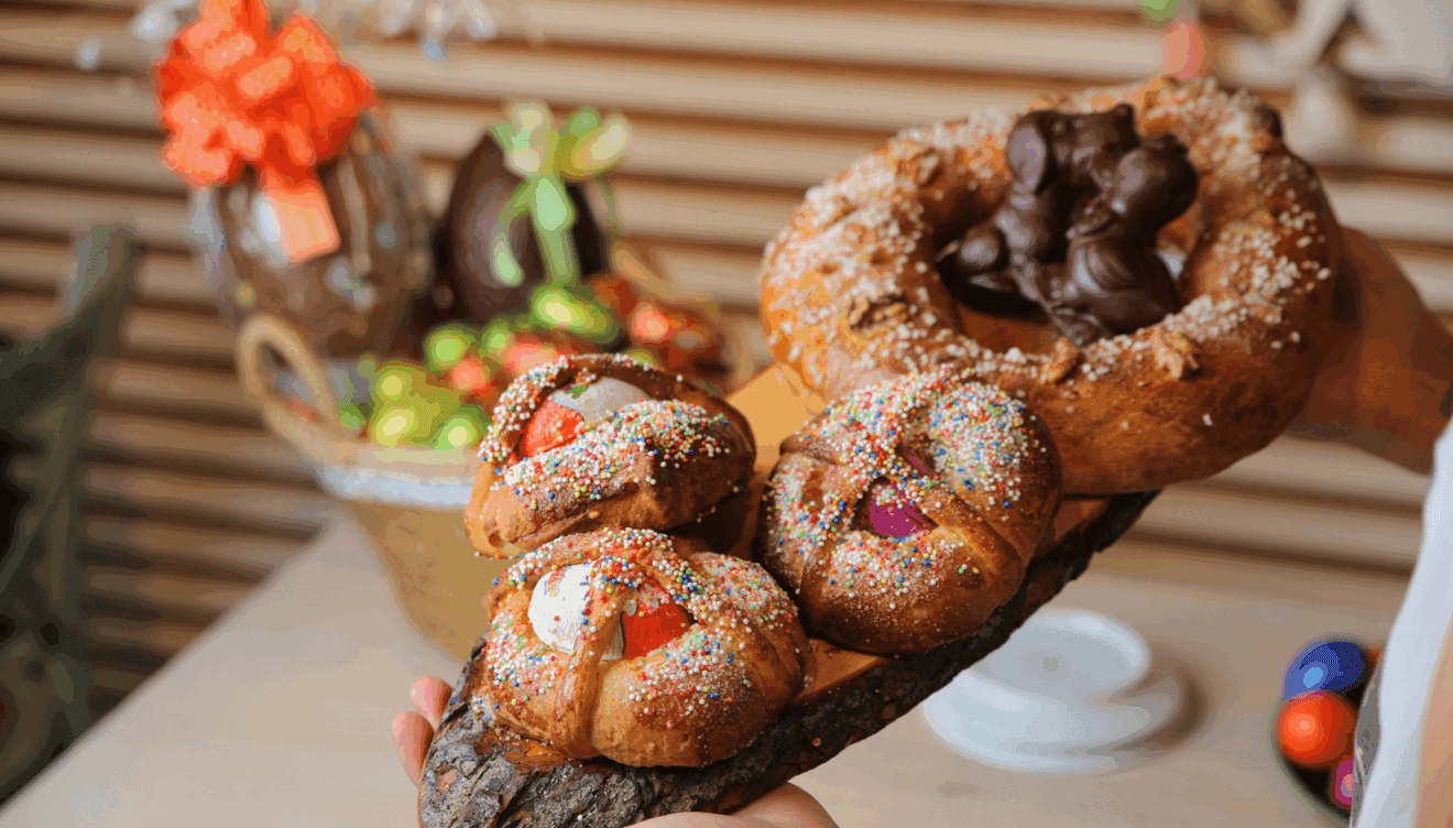 Sección de repostería en Canela