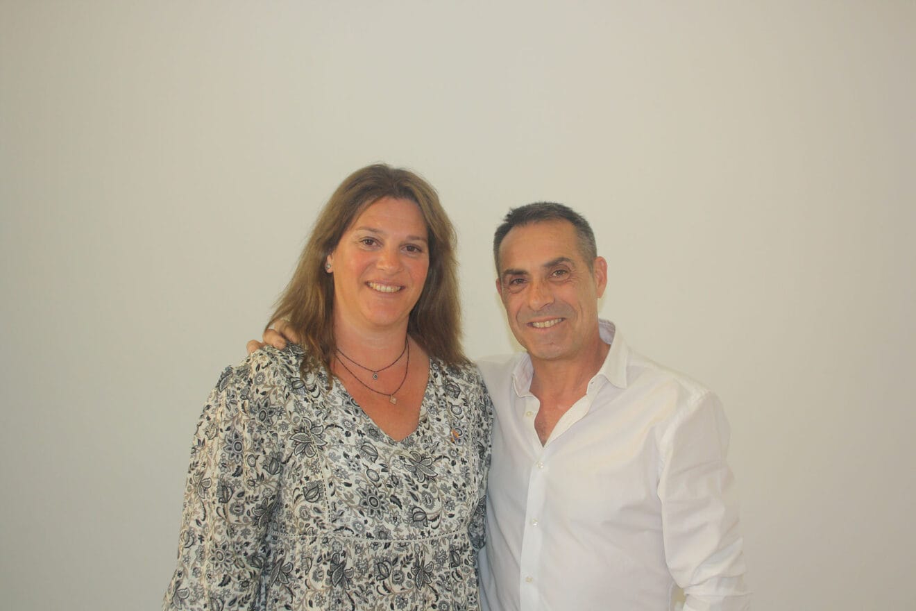 Susana Mut junto a Raúl Andrade