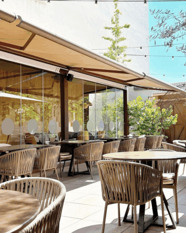 Terraza al aire libre en Beniasia