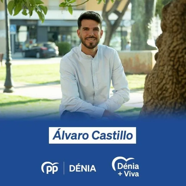 Imagen: Álvaro Castillo, número 10 del PP Dénia