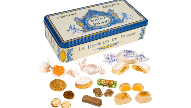Cajas de pastas tradicionales de La Despensa de Palacio disponibles en Infusion