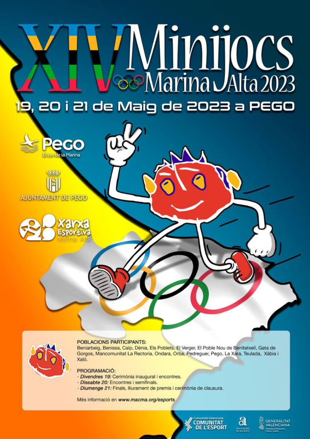 Imagen: Cartell XIV Mini Jocs Olímpics de la Marina Alta en Pego