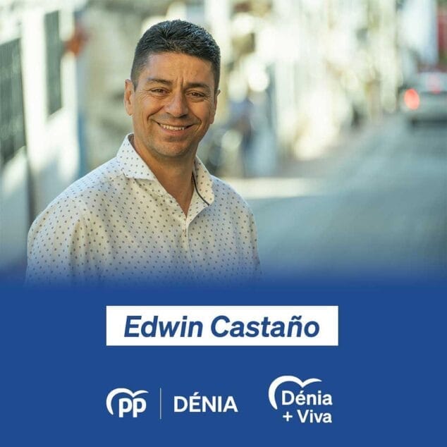 Así es el equipo con el que el PP busca recuperar el Ayuntamiento de Dénia 38 Imagen: Edwin Castaño, número 13 del PP Dénia