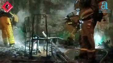 estado del interior de la vivienda tras el primer incendio