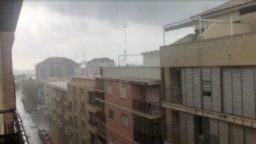 fuerte lluvia en denia