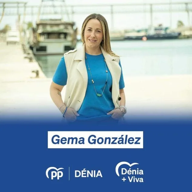 Imagen: Gema González, número 9 del PP Dénia
