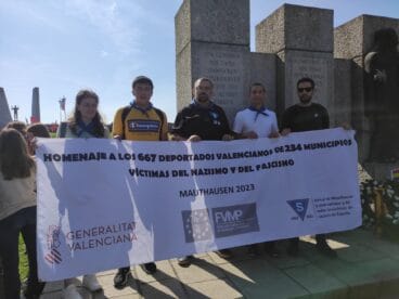 homenaje de los alumnos dianenses en mauthausen