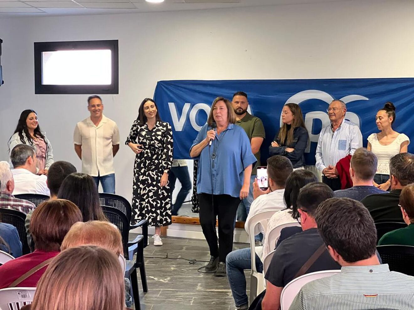 Intervención de Pepa Font durante la presentación de la candidatura popular a La Xara