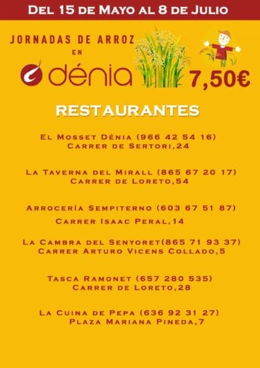 Jornadas de arroz en Dénia