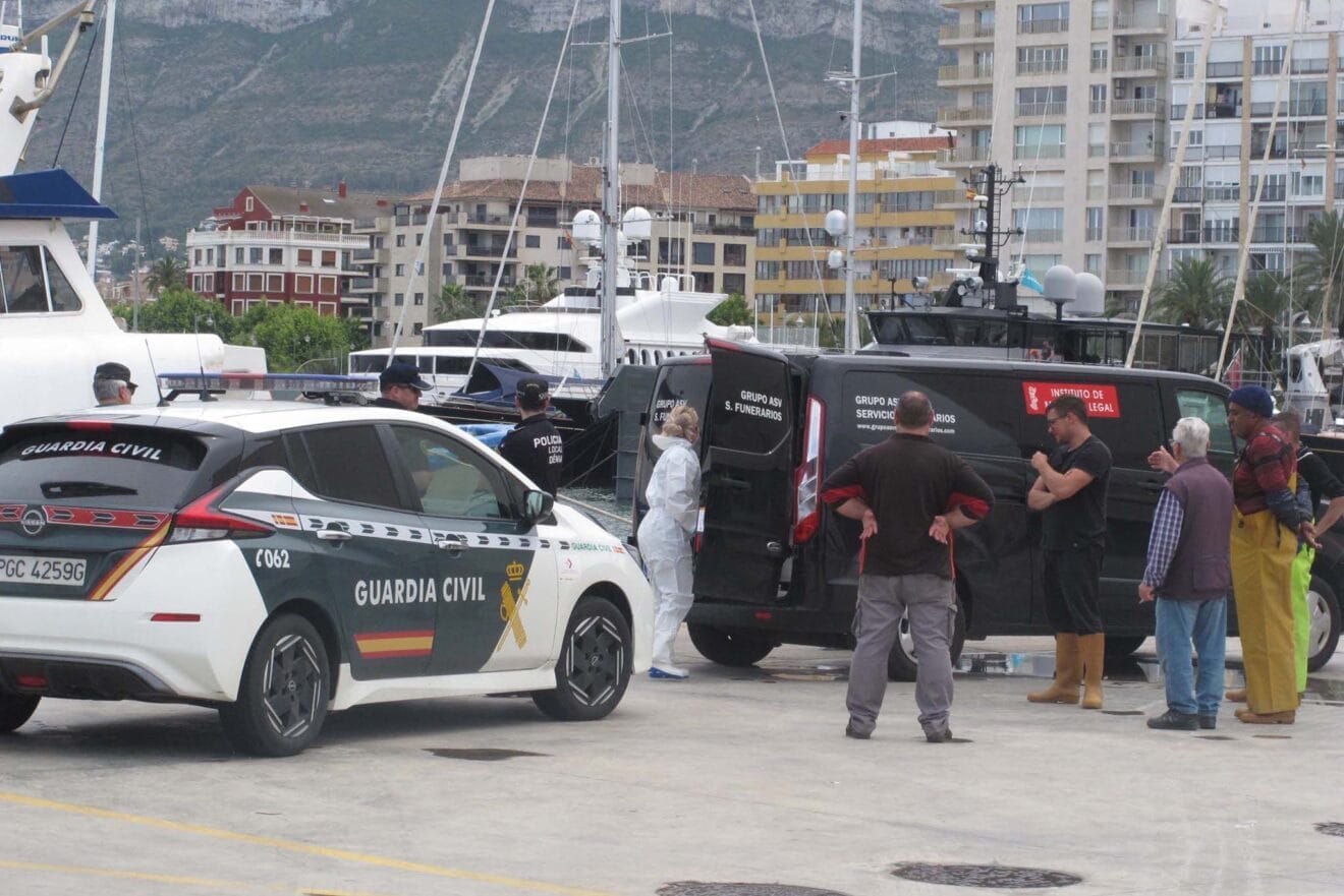Levantamiento del cadáver hallado en Dénia