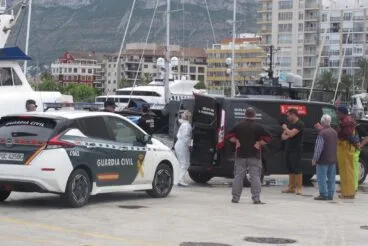 Levantamiento del cadáver hallado en Dénia