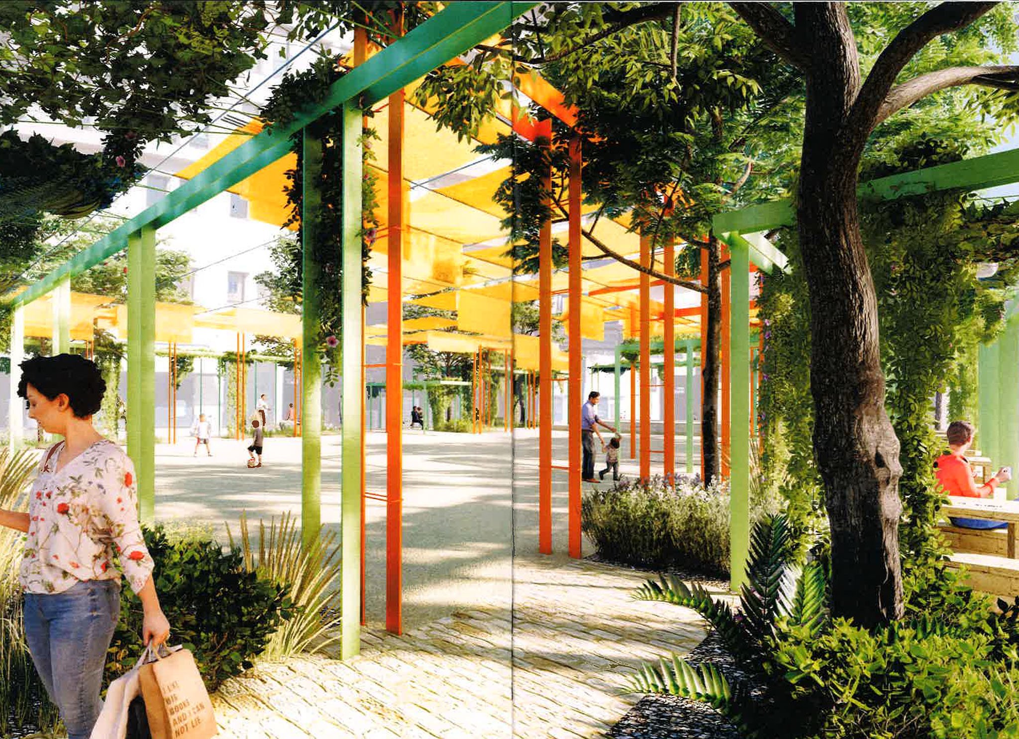 Parque proyectado en el solar de Marqués de Campo