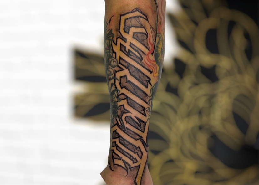 Tatuaje Lettering en Dénia