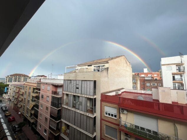 Imagen: Arcoíris doble sobre Dénia