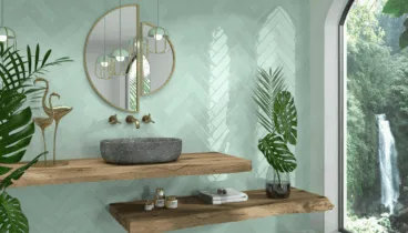 Azules, turquesas y verdes para tu baño