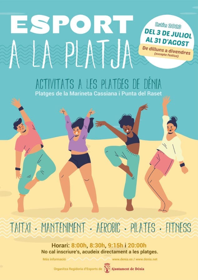 Imagen: Cartel de 'Esport a la platja' de Dénia