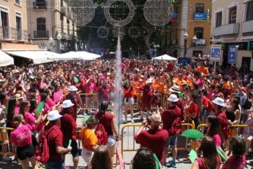 Cohete anunciador en las Fiestas de Dénia de 2022