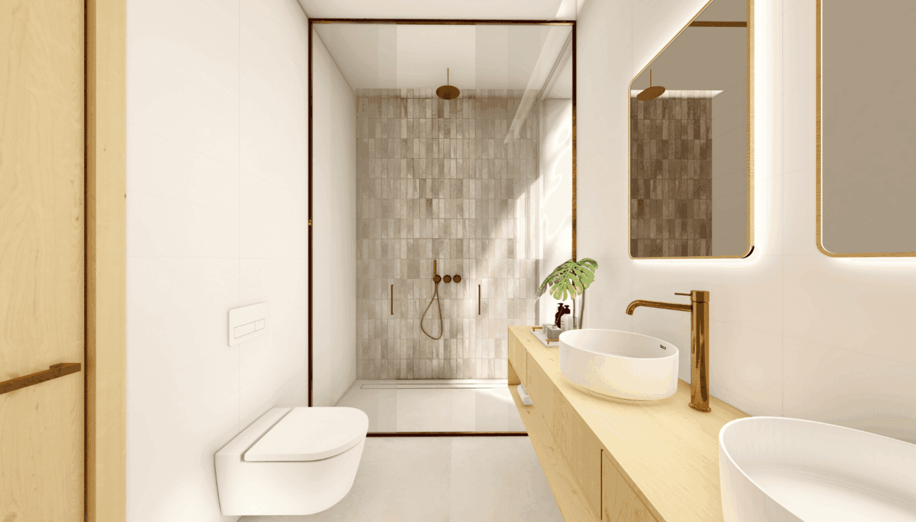 Cuarto de baño de diseño vanguardista