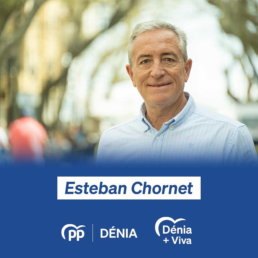 Esteban Chornet, miembro del equipo del PP Dénia