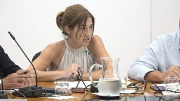 Eva Ronda durante un pleno de Dénia