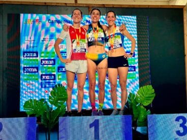 Graziella Arnone en el podio