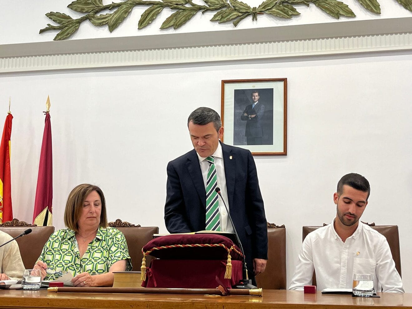 José Antonio Cristobal jurando su cargo
