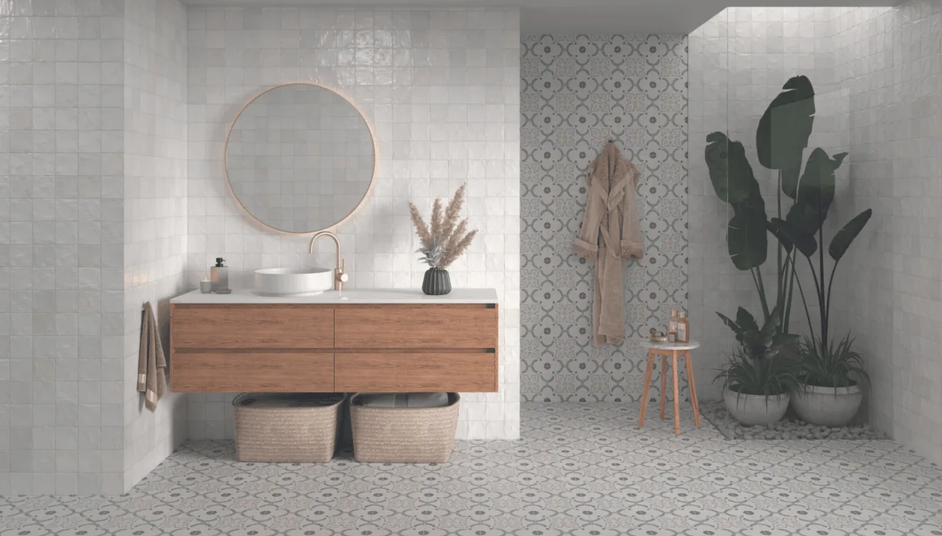 Madera perfecta para dar calidez a tu baño