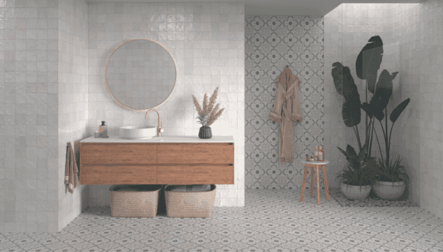 Imagen: Madera perfecta para dar calidez a tu baño