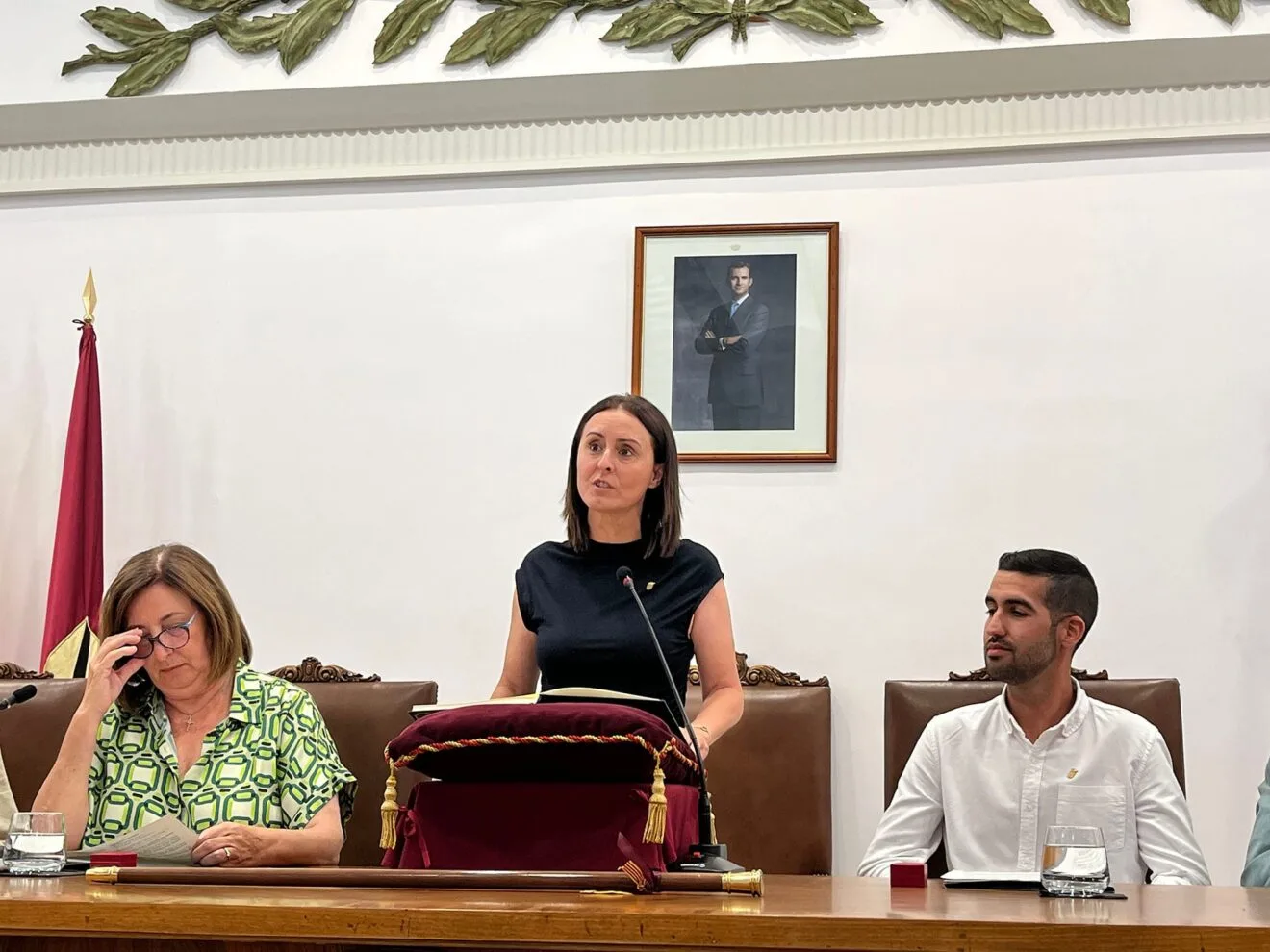 Maria José García prometiendo su cargo