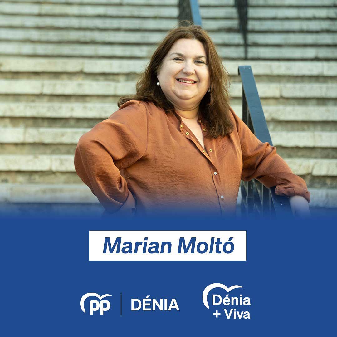 Marian Moltó, nueva concejala del PP Dénia