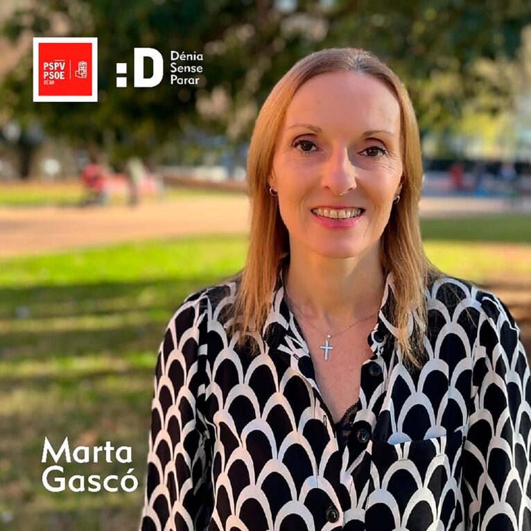 Marta Gascó, número ocho del PSPV Dénia
