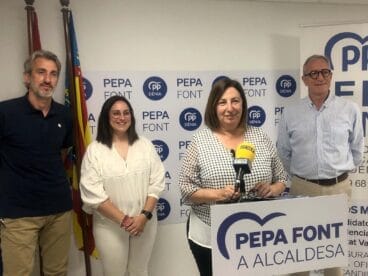 Pepa Font junto a su equipo esta campaña