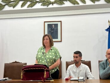 Pepa Font prometiendo su cargo