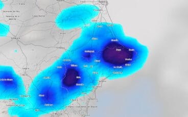prevision de lluvia en la marina alta a las 19 00 horas meteored