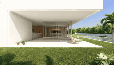 Un exterior envuelto de jardín y jardín mediterráneo