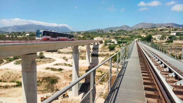 apertura del viaducto del quisi de benissa para el tram denia benidorm
