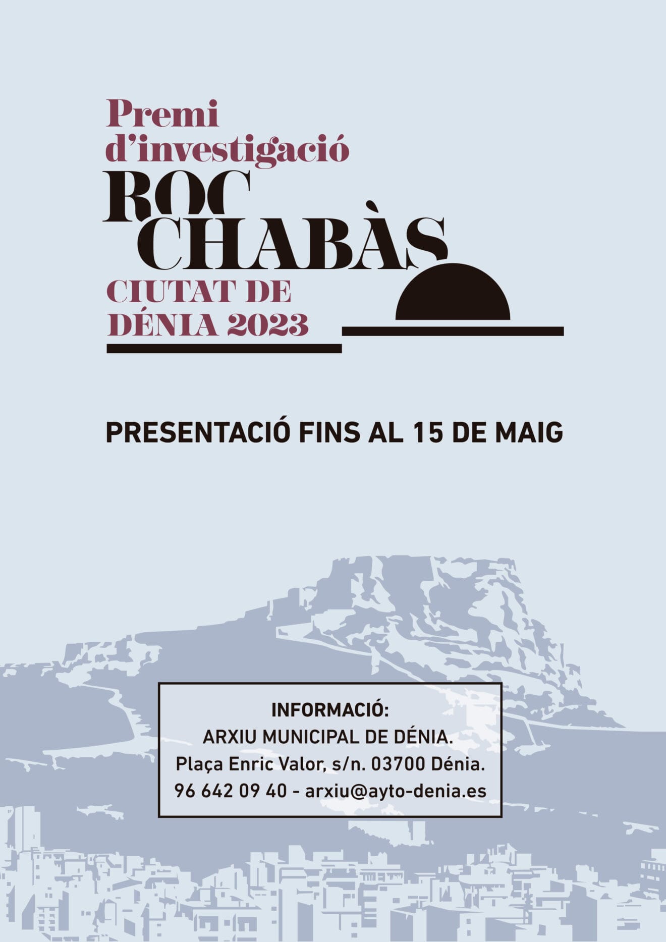 Cartel del Premi d'Investigació Roc Chabas