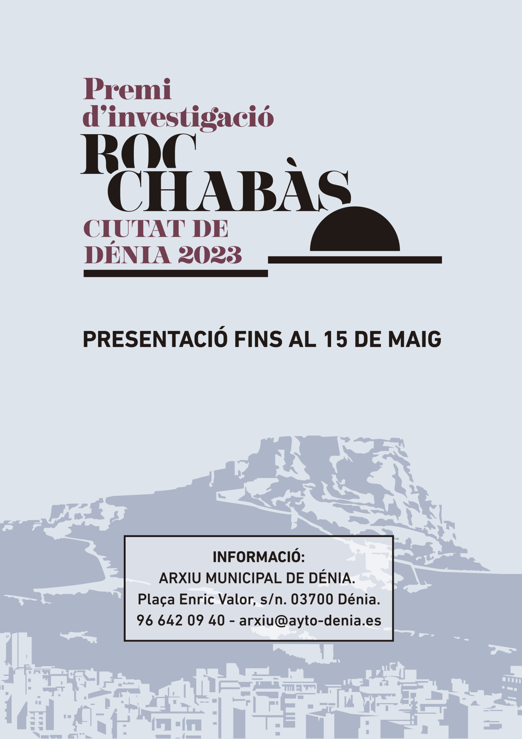 Cartel del Premi d’Investigació Roc Chabas