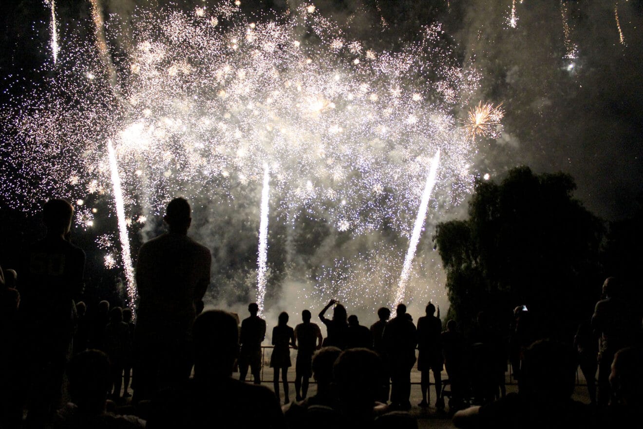 Castillo de fuegos artificiales de fiestas en Dénia 2023 06