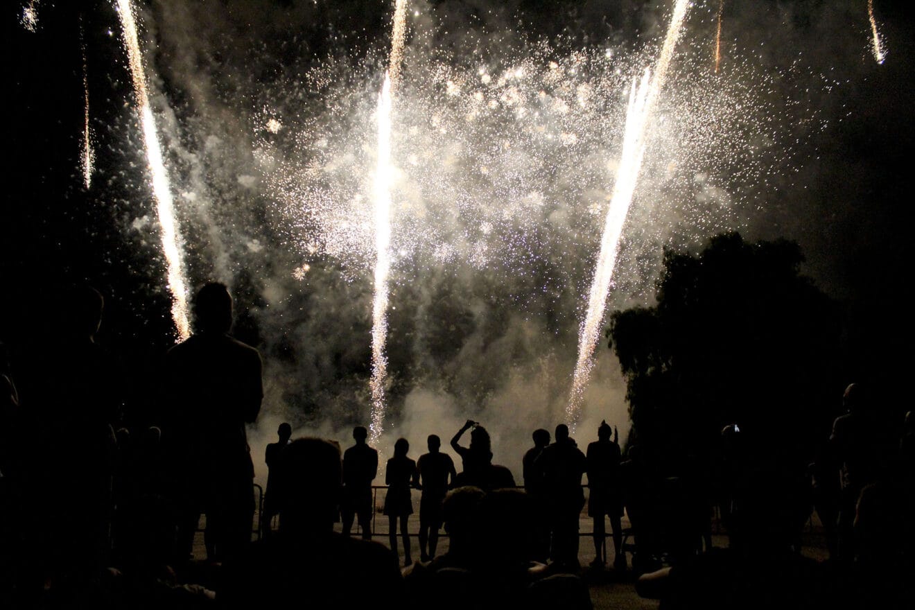 Castillo de fuegos artificiales de fiestas en Dénia 2023 07