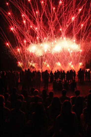 Castillo de fuegos artificiales de fiestas en Dénia 2023 08