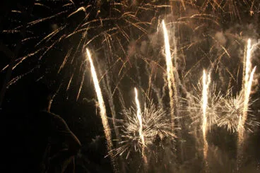 Castillo de fuegos artificiales de fiestas en Dénia 2023 11