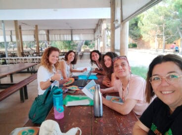 Grupo de monitoras de la Trobada