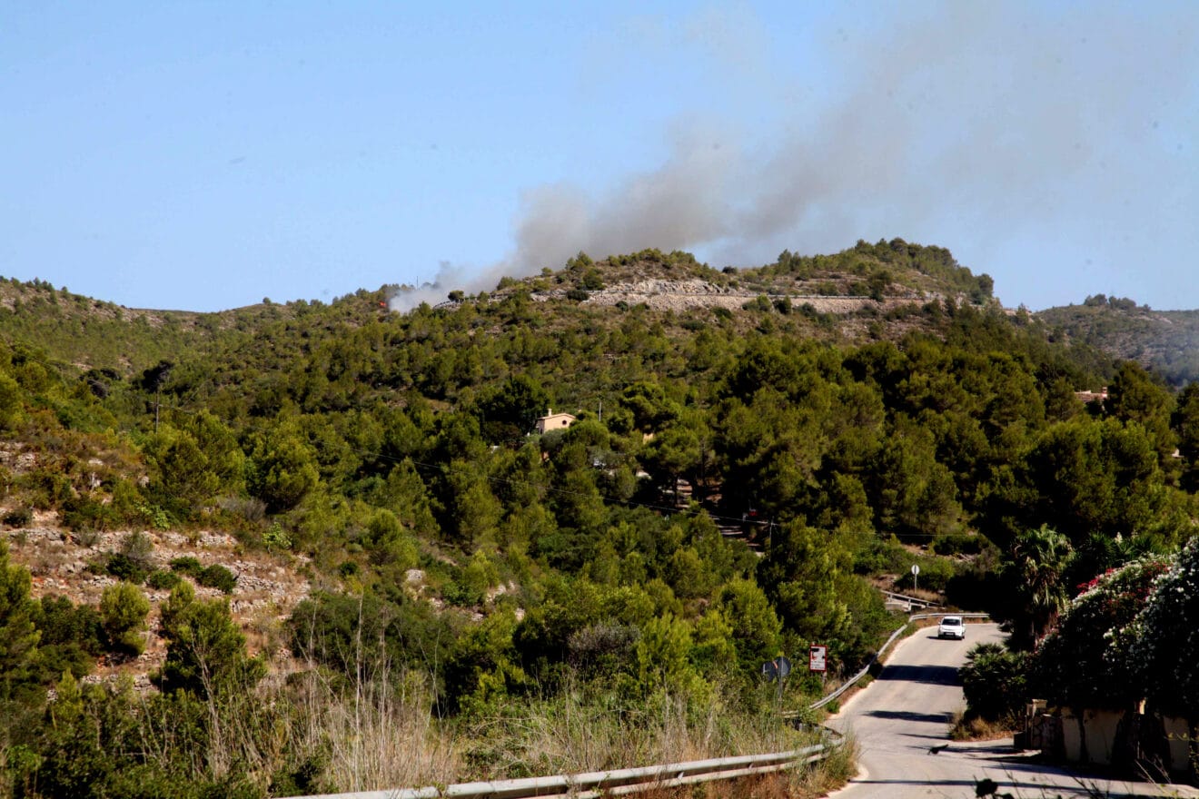 Incendio en el Montgó Dénia