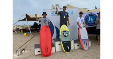 podio del campeonato autonomico de windfoil en denia